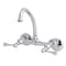 Kingston Brass KS374C Kingston Two Handle Wall Mount Laundry Faucet, Polished Chrome KS374C - alternate 1